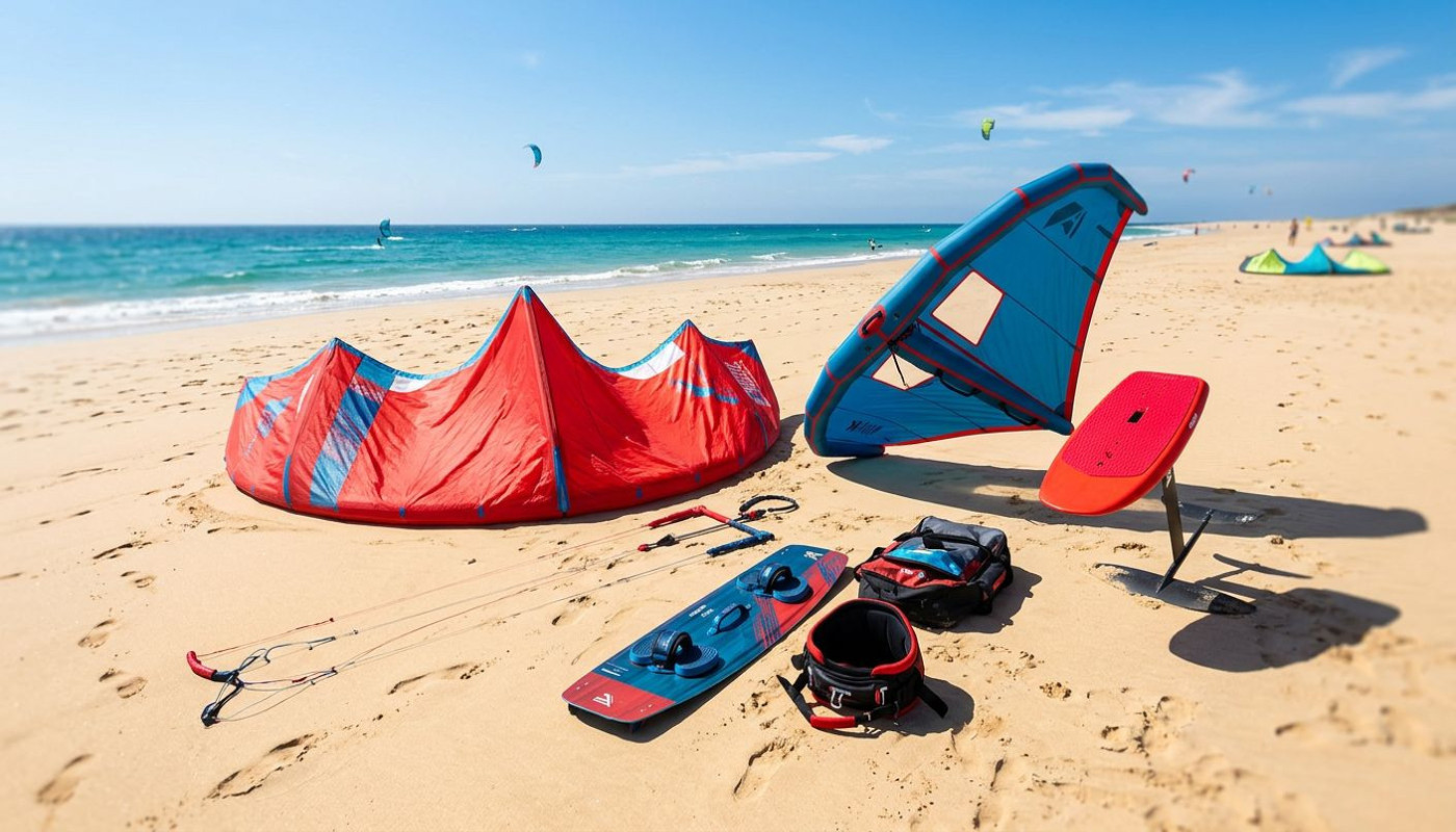 Wie wählt man das richtige Equipment für Kitesurfen und Wingfoilen?