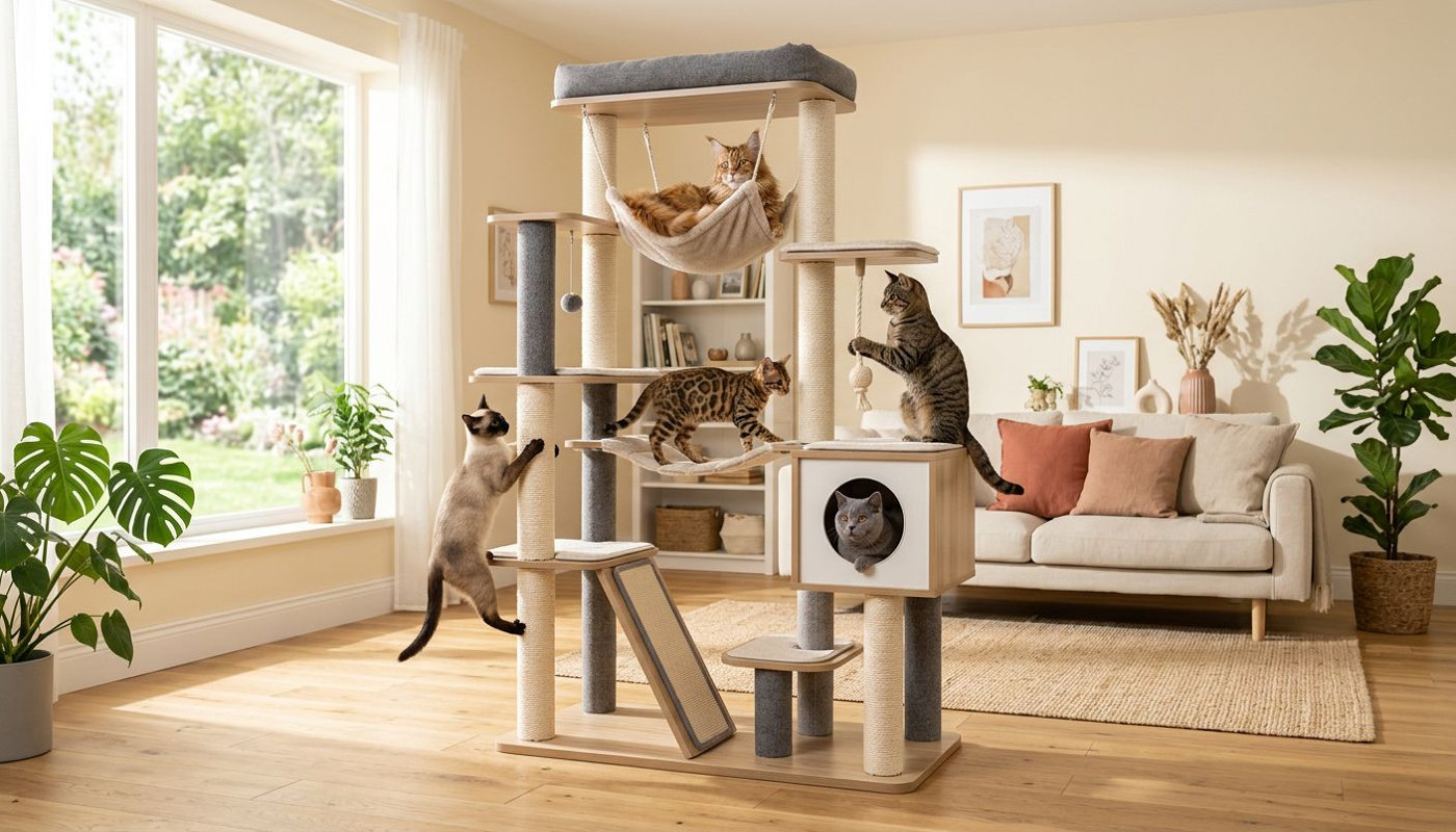 Wie wählt man den idealen Kratzbaum für unterschiedliche Katzentypen?
